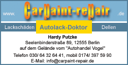 Vistitenkarte Lackdoktor Berlin